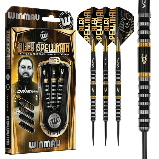 winmau-alex-spellman-series-1-fl-chettes-pointe-acier-90-tungst-ne image 1