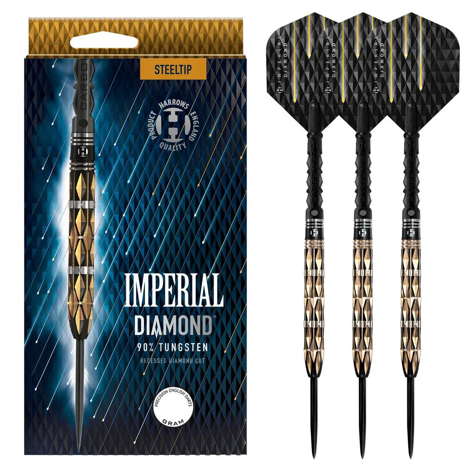 harrows-imperial-diamond-90-fl-chettes-pointe-acier image 1