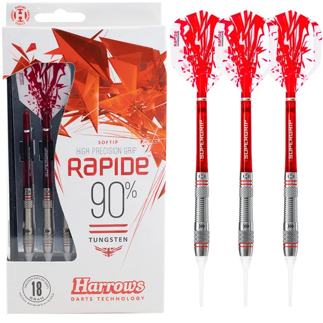 harrows-rapide-90-style-a-molet-soft-tip-fl-chettes-pointe-souple-avant-charg-e image 1