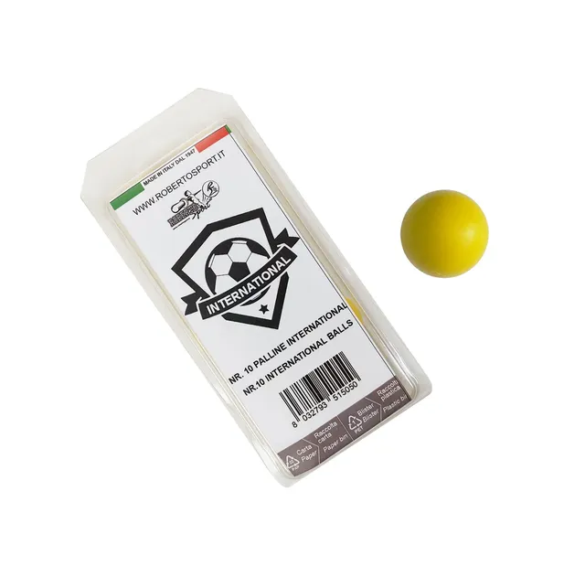 roberto-sport-match-blister-10-balles-international-jaunes-rugueuses-33-5-mm image 1