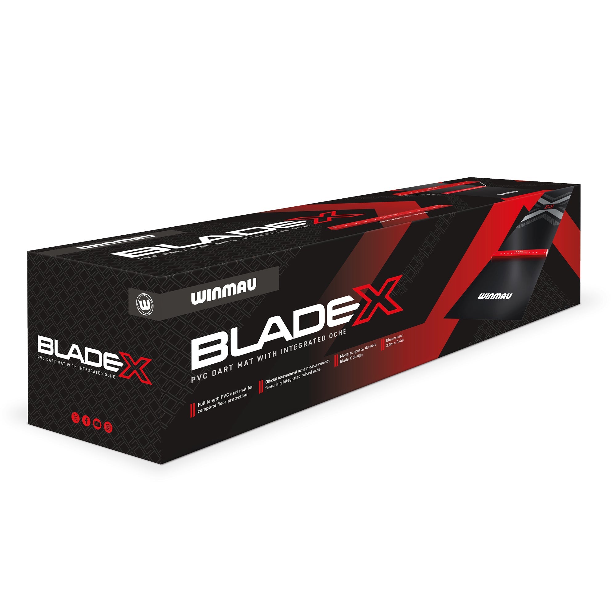 winmau-blade-x-tapis-de-fl-chettes-pvc-avec-oche-int-gr-transparent image 5