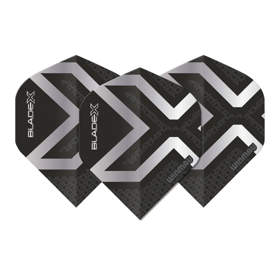 winmau-blade-x-ailettes-prism-delta-noir-m-tallique-et-argent image 1