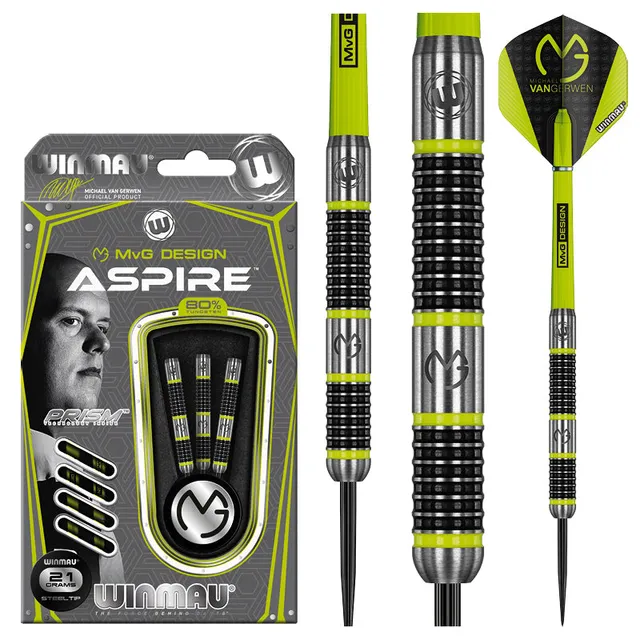 winmau-mvg-aspire-fl-chettes-pointe-acier-michael-van-gerwen image 1