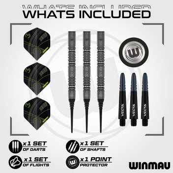 winmau-mvg-signature-edition-soft-tip-fl-chettes-pointe-souple-90-tungst-ne image 2