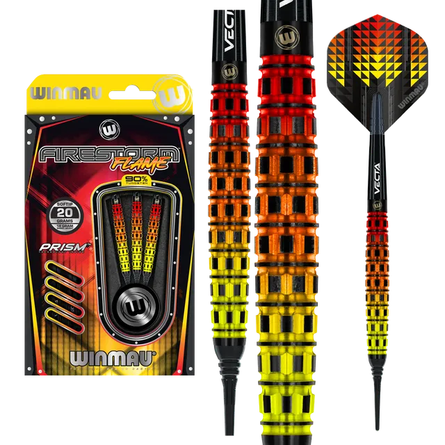 winmau-firestorm-flame-2-soft-tip-fl-chettes-pointe-souple image 1