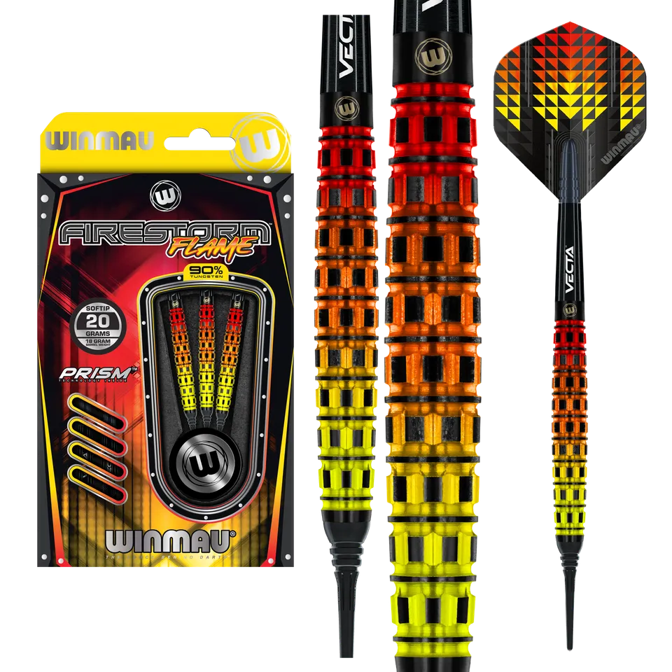 winmau-firestorm-flame-2-soft-tip-fl-chettes-pointe-souple image 1