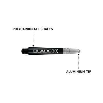 winmau-blade-x-vecta-tiges-medium-noir-et-argent image 3