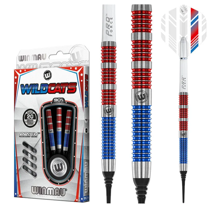 winmau-wildcats-fl-chettes-pointe-souple-soft-tip image 1