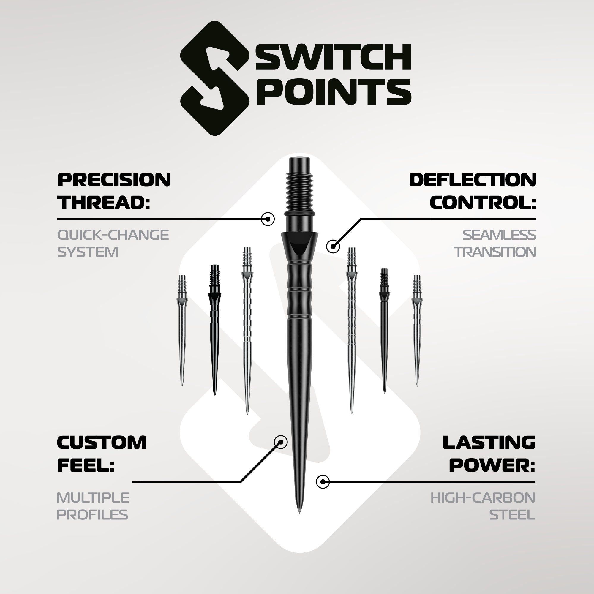 winmau-switch-points-smooth-black-pointes-interchangeables-steel-tip image 6