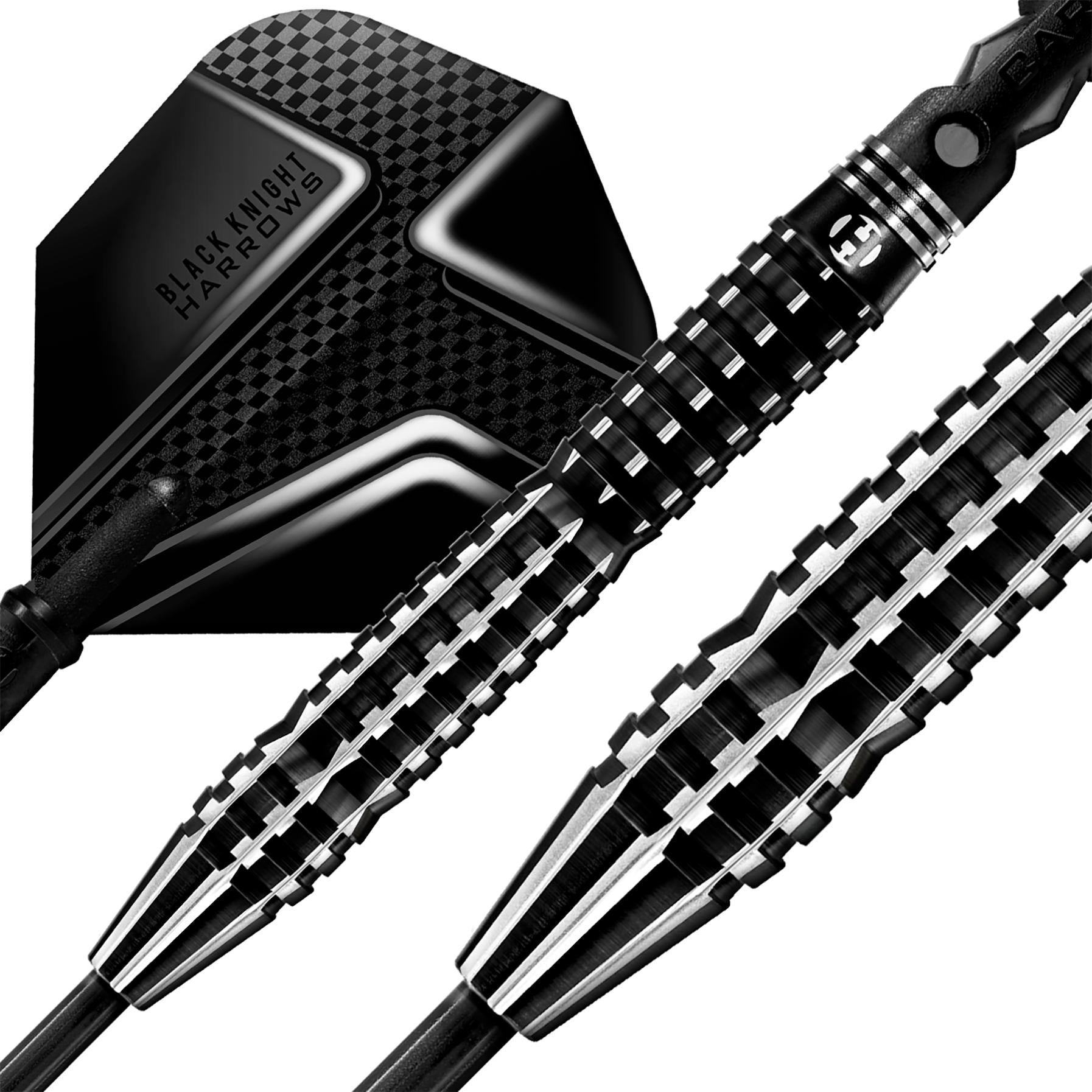 harrows-black-knight-90-tungst-ne-fl-chettes-acier-pointes-fixes-poids-au-choix image 3