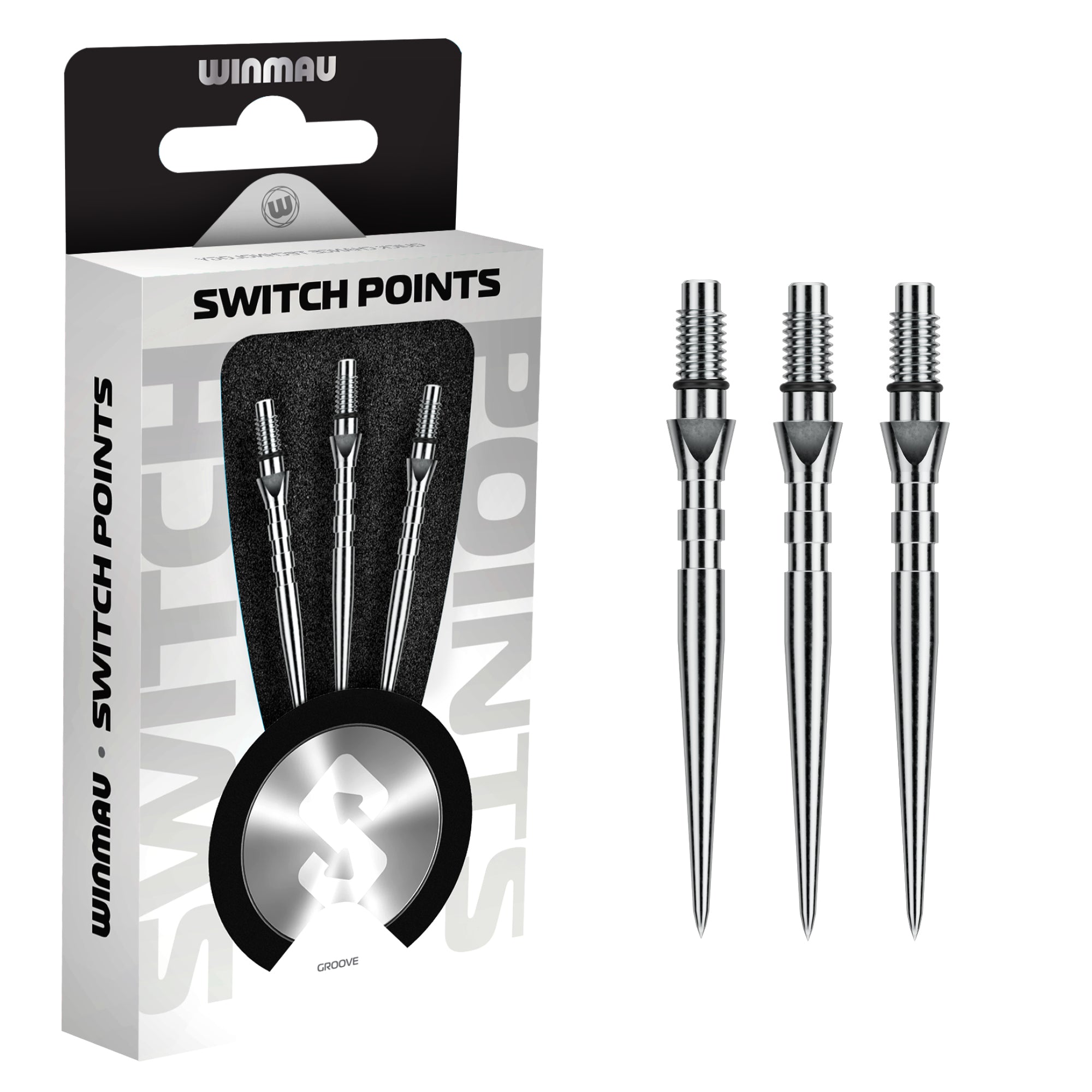 winmau-switch-points-grooved-silver-pointes-interchangeables-pour-fl-chettes image 2