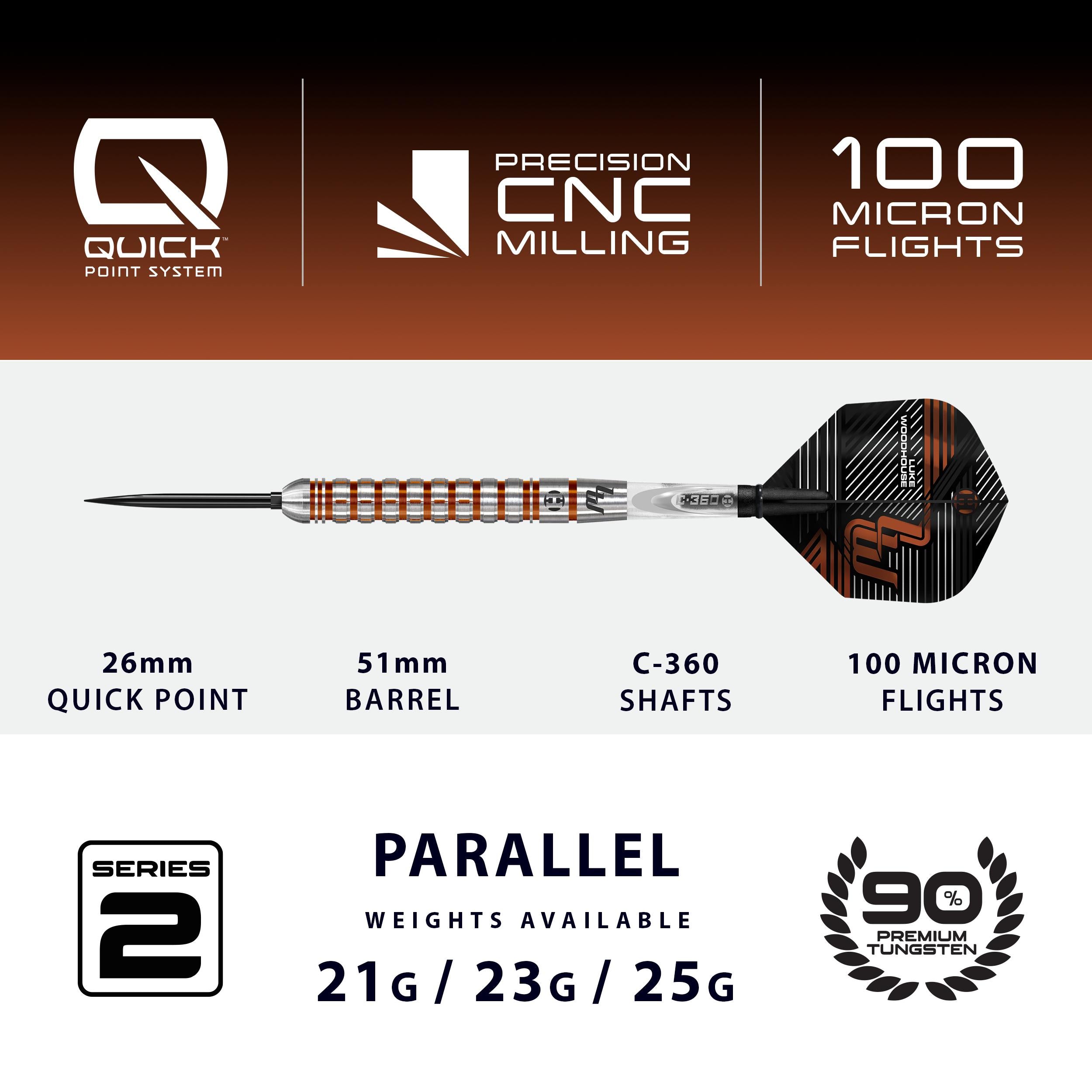 harrows-luke-woodhouse-90-series-2-fl-chettes-pointe-acier-quick-point image 4