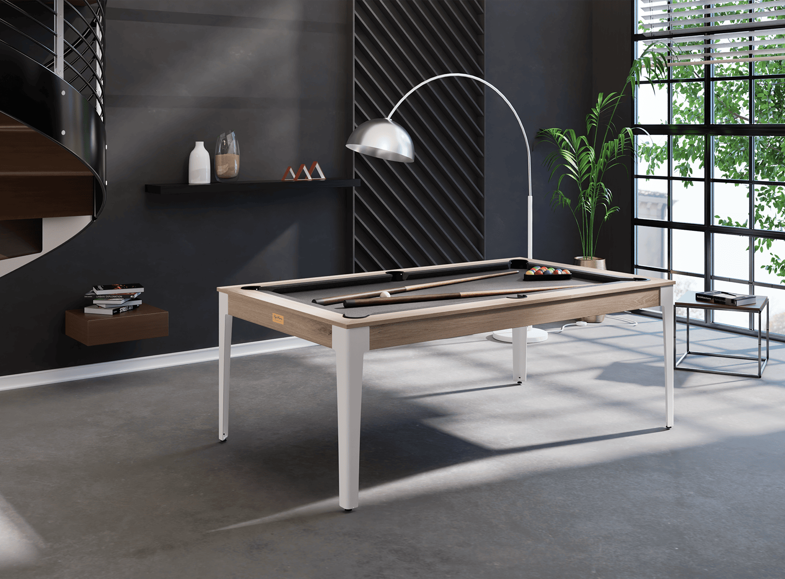 ren-pierre-elan-billard-table-ch-ne-sabl-convertible image 1