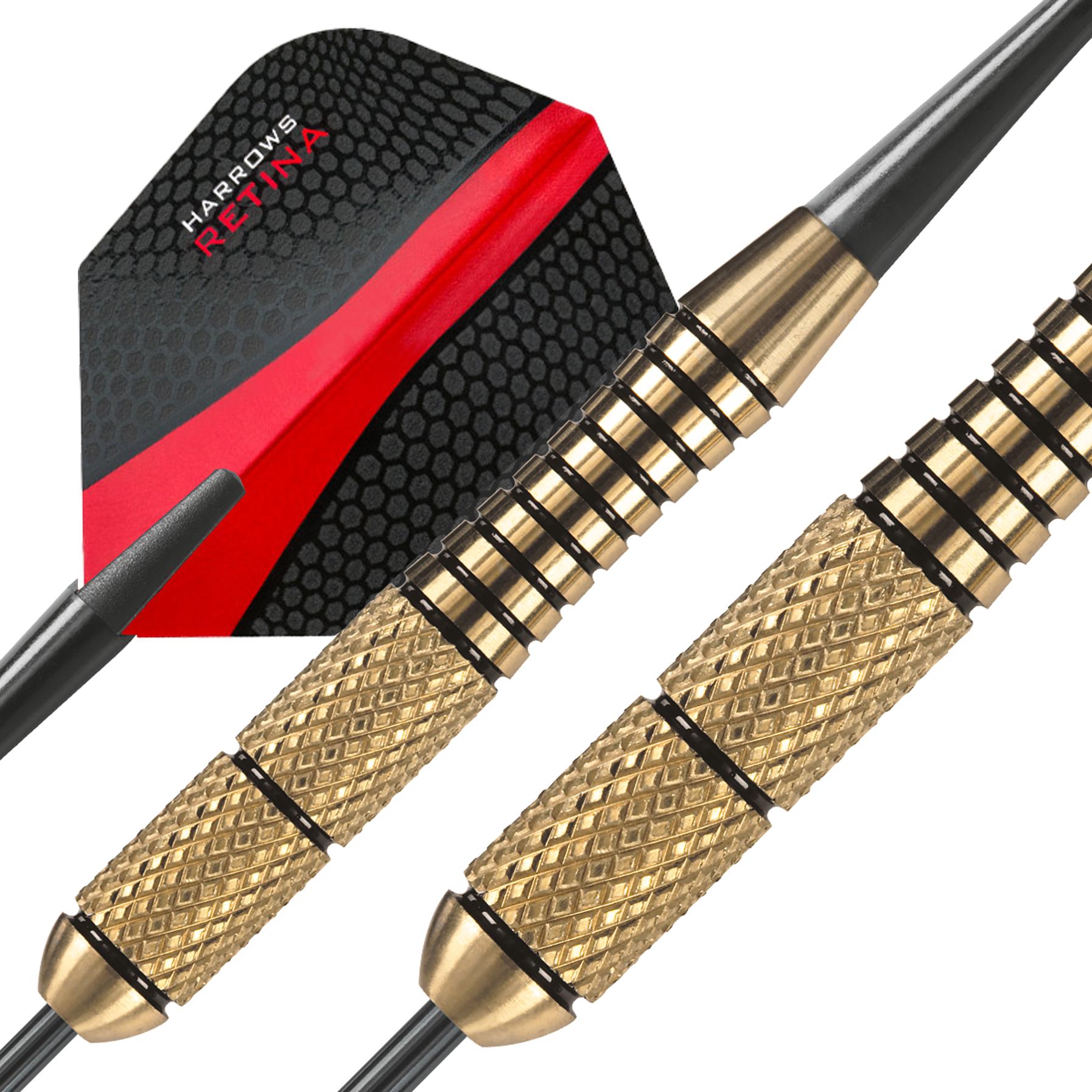 harrows-matrix-fl-chettes-acier-pointes-fixes-en-laiton-f-ts-contour-s-couleur-c image 3