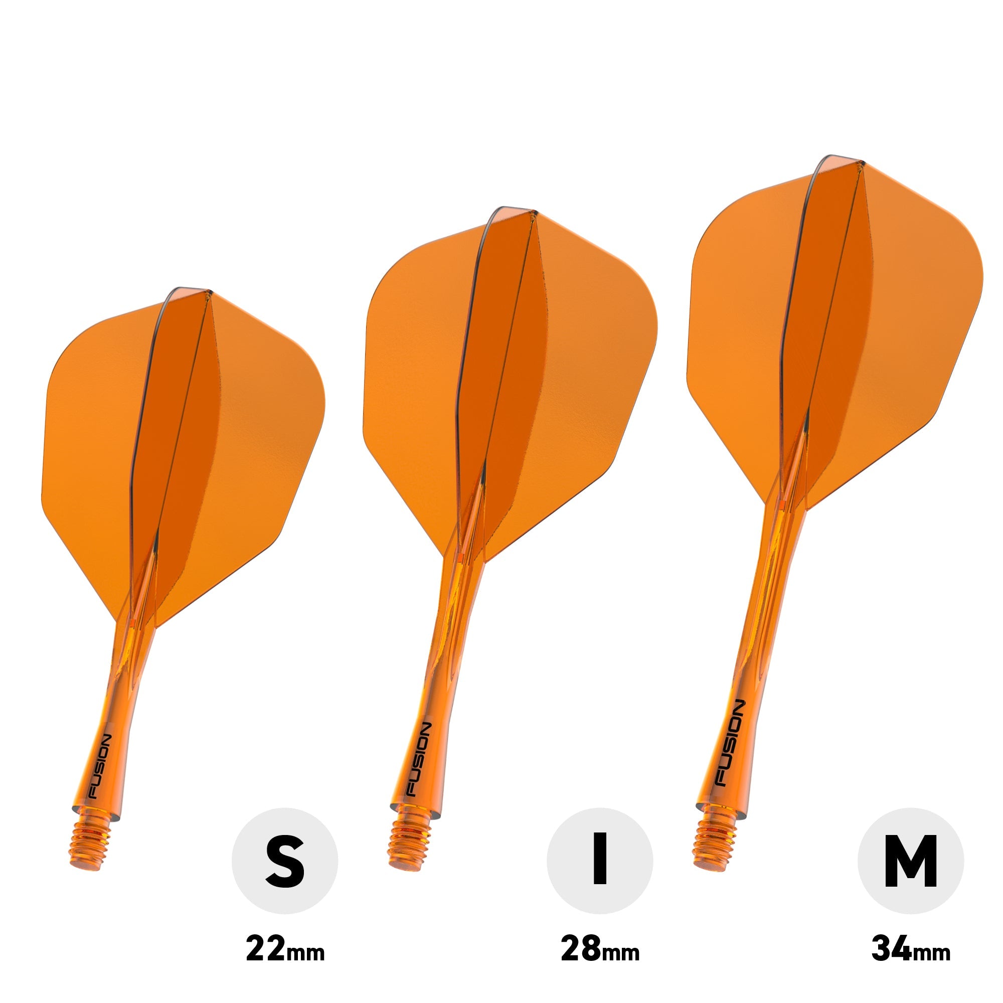 winmau-fusion-integrated-flight-shaft-6-transparent-orange-short-tige-ailette-in image 3