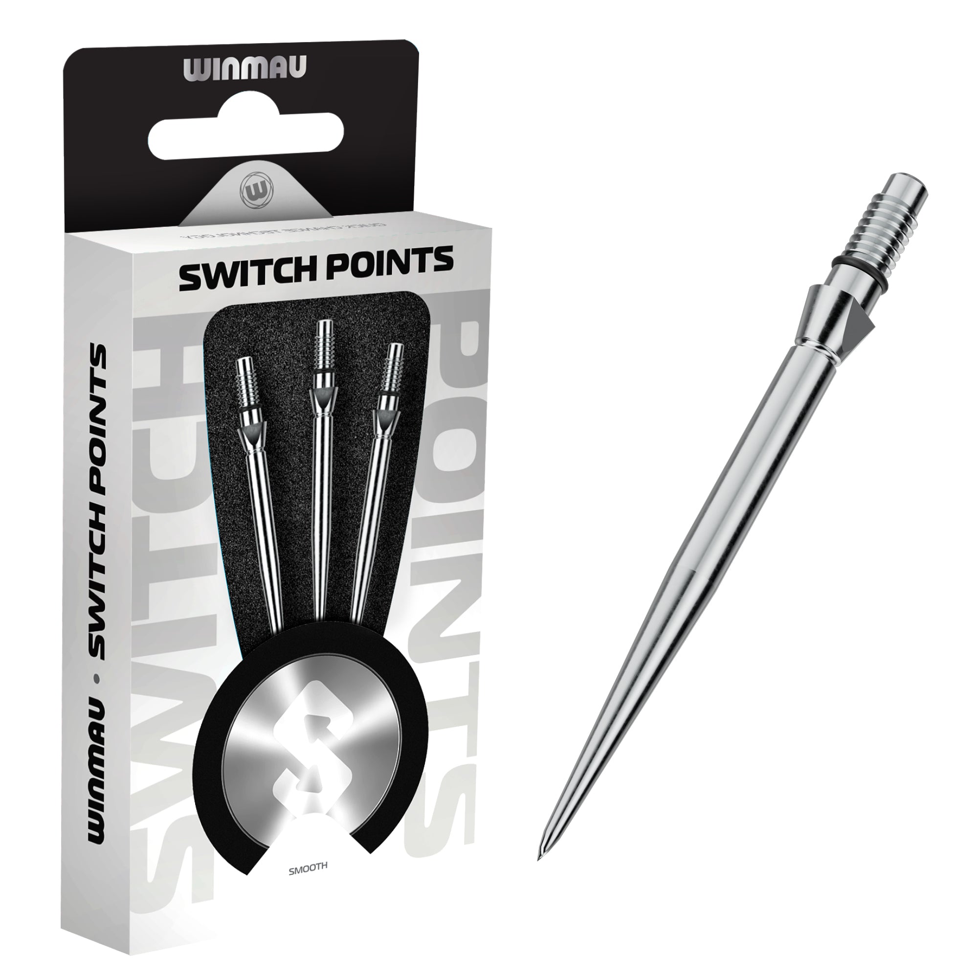 winmau-switch-points-smooth-silver-pointes-interchangeables-lisses image 3