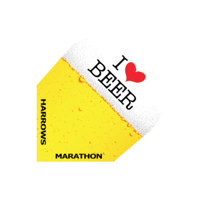 harrows-marathon-i-love-beer-ailettes-fl-chettes-x3 image 1