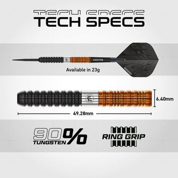 winmau-ben-townley-90-tungst-ne-fl-chettes-acier-49-28mm image 8
