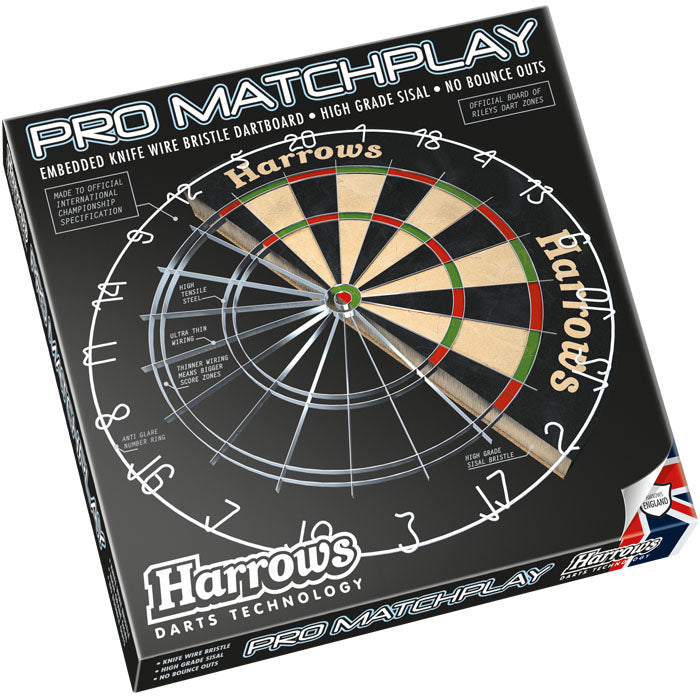 harrows-pro-matchplay-cible-bristle-dartboard-tournoi image 2