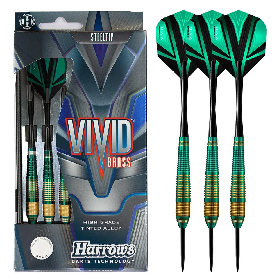 harrows-vivid-brass-vert-fl-chettes-pointe-acier image 1