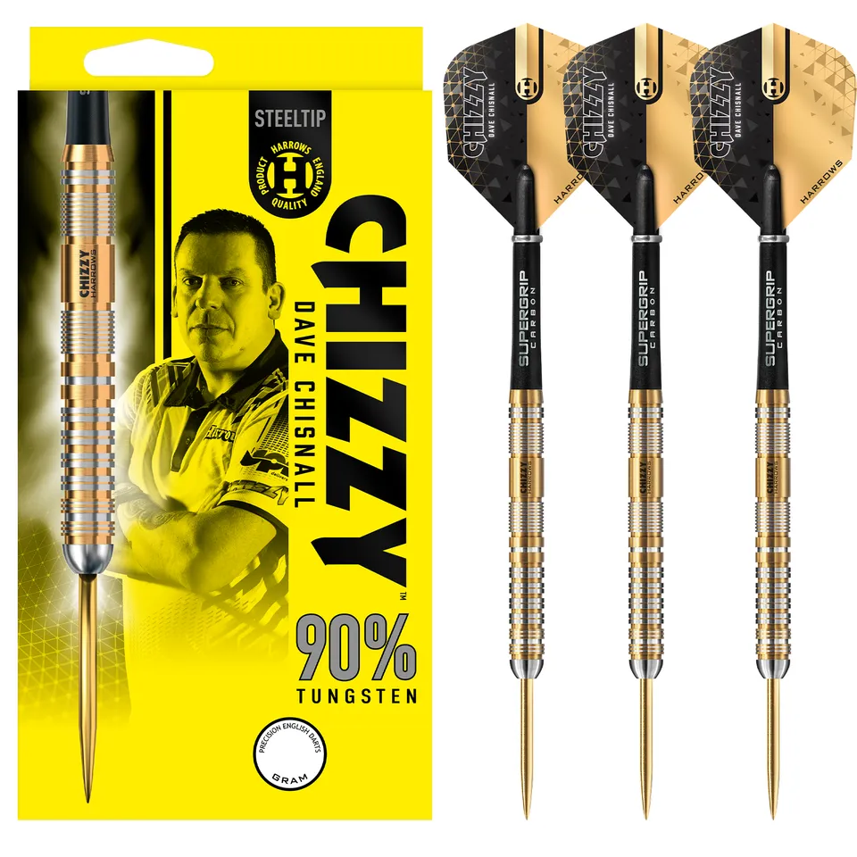 harrows-chizzy-90-series-2-fl-chettes-pointe-acier-dave-chisnall image 1
