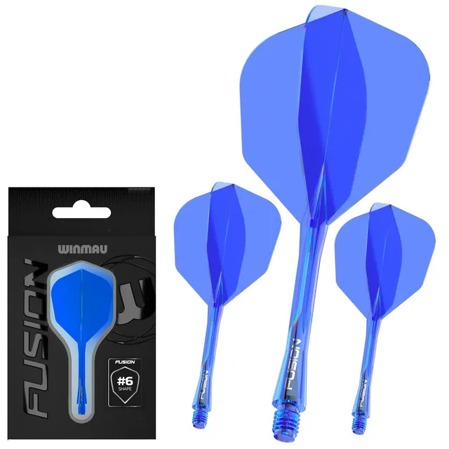 winmau-fusion-ailette-et-tige-int-gr-es-6-bleu-translucide image 1