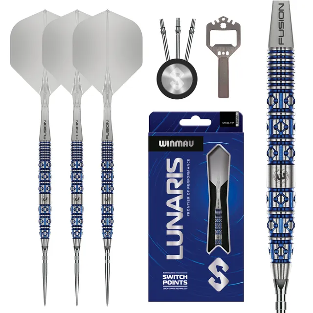 winmau-lunaris-tapered-fl-chettes-steel-tip-avec-switch-point image 1