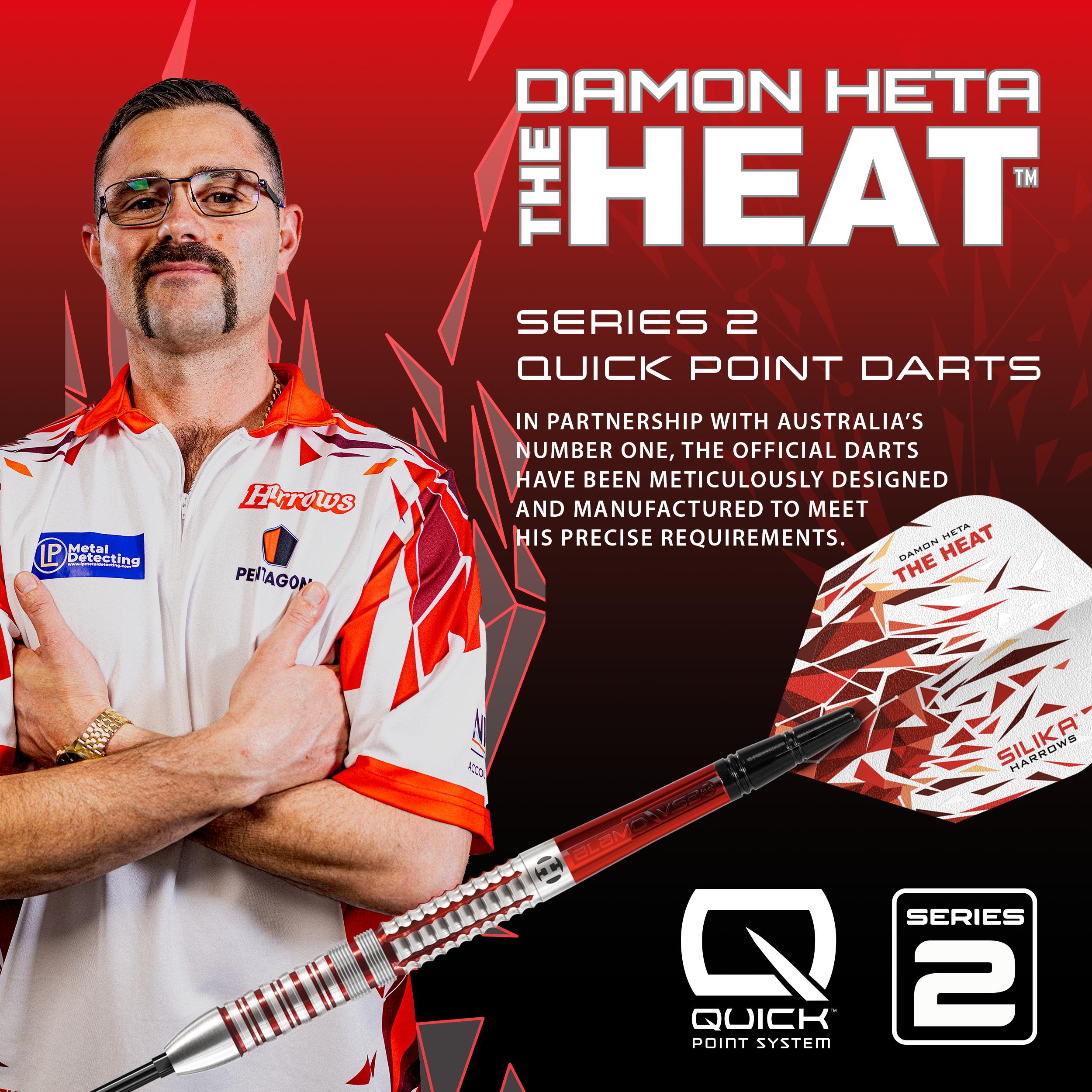 harrows-damon-heta-90-series-2-quick-point-darts-fl-chettes-pointe-acier image 5