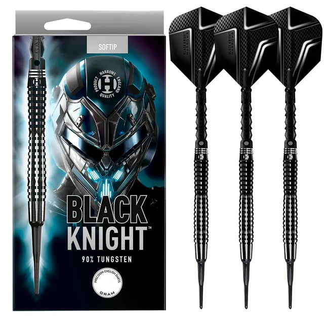 harrows-black-knight-90-tungst-ne-fl-chettes-pointe-souple image 1