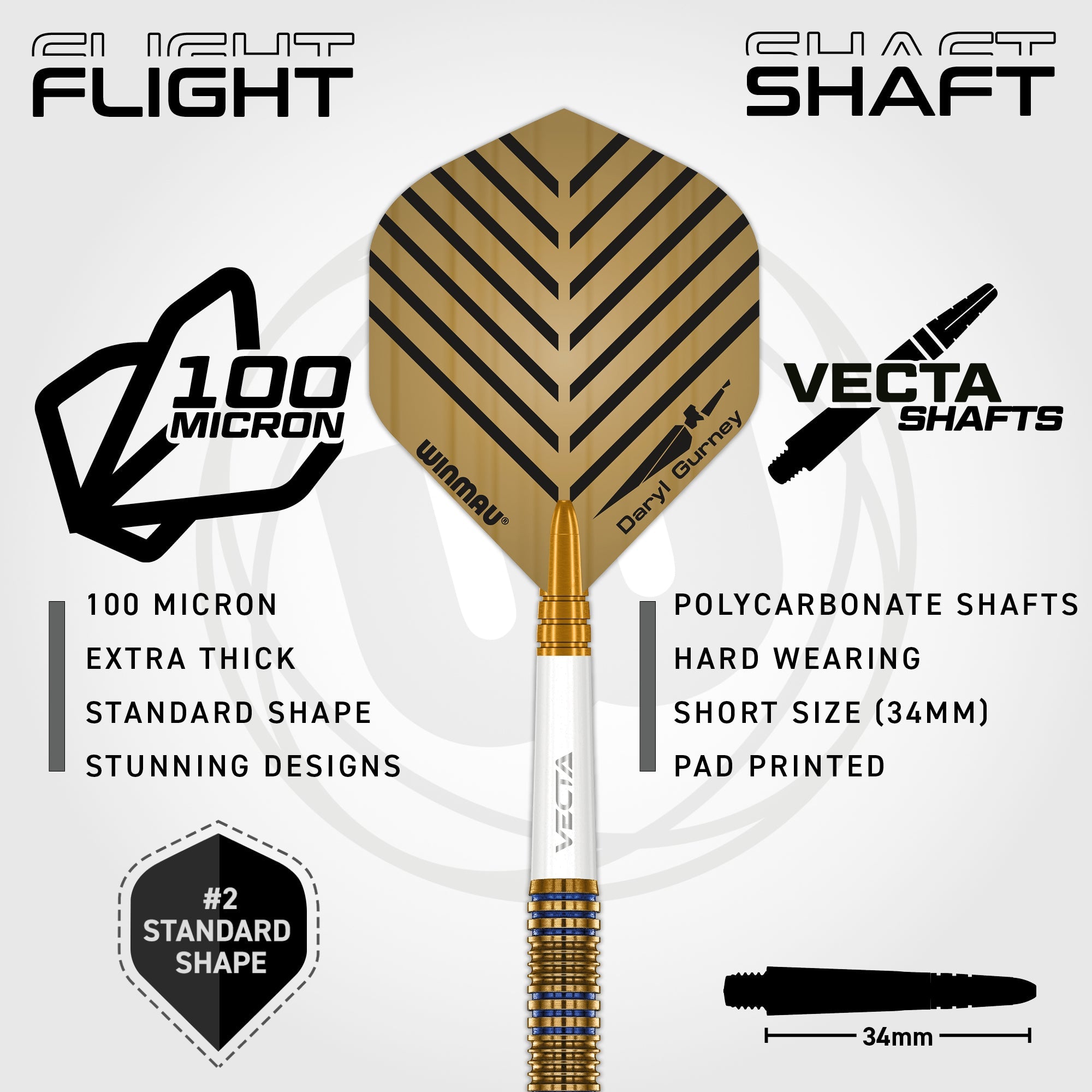 winmau-daryl-gurney-95-signature-edition-fl-chettes-pointe-acier image 3