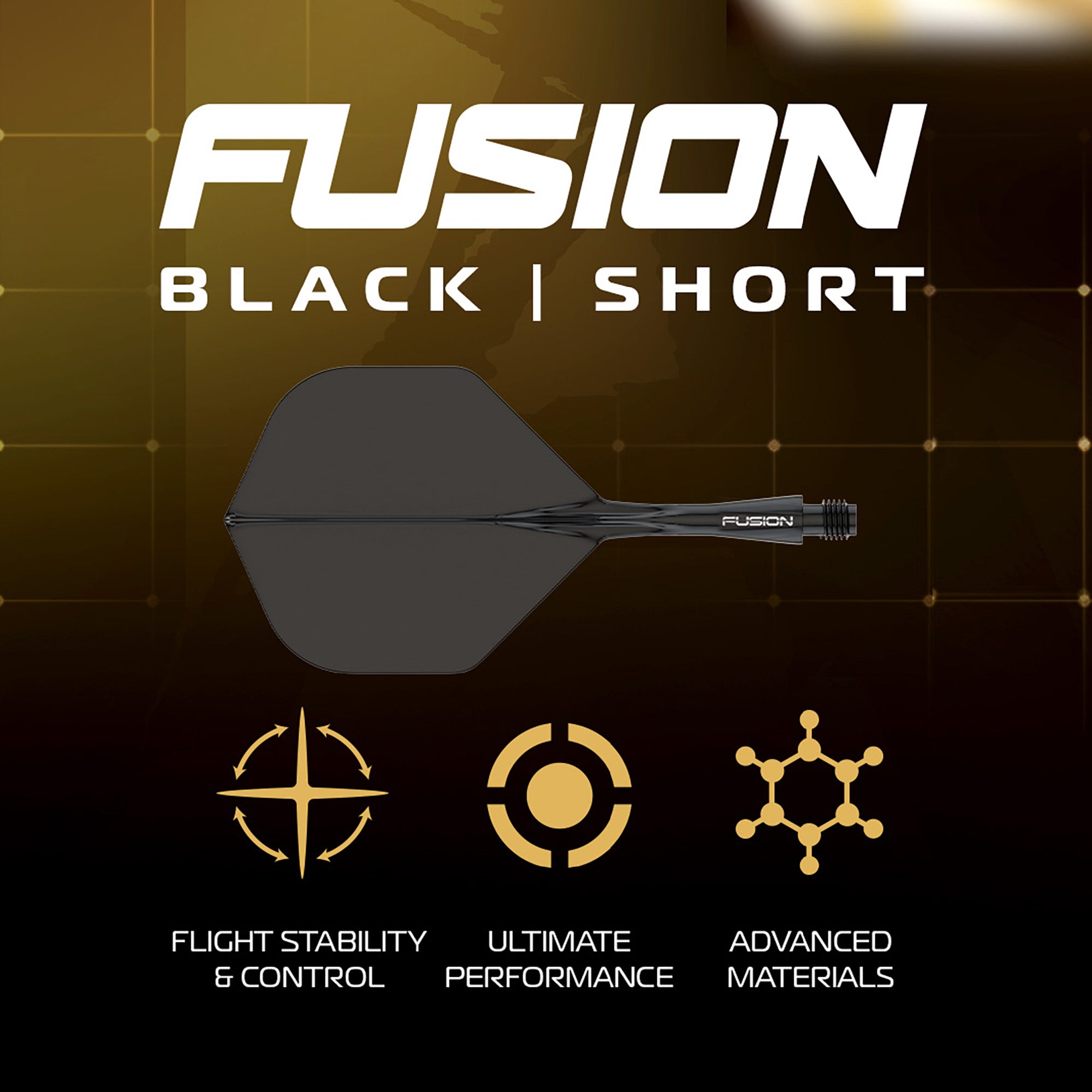 winmau-exion-switch-point-parallel-fl-chettes-acier-noir-et-or image 7