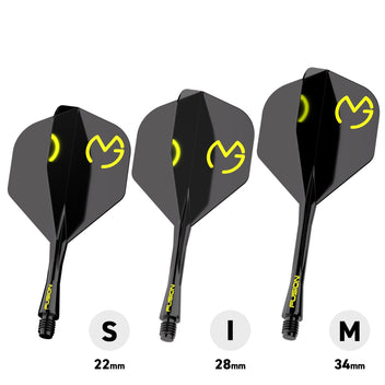 winmau-fusion-2-vol-int-gr-avec-tige-mvg-design-noir-et-vert image 4