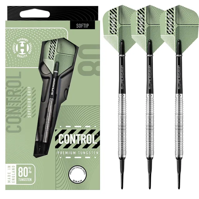 harrows-control-80-parallel-fl-chettes-pointe-souple-soft-tip image 1