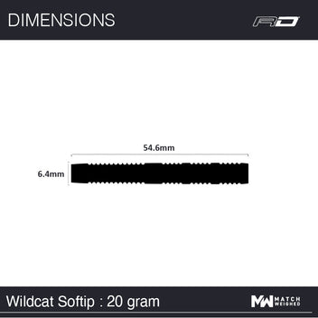 winmau-wildcats-fl-chettes-pointe-souple-soft-tip image 7