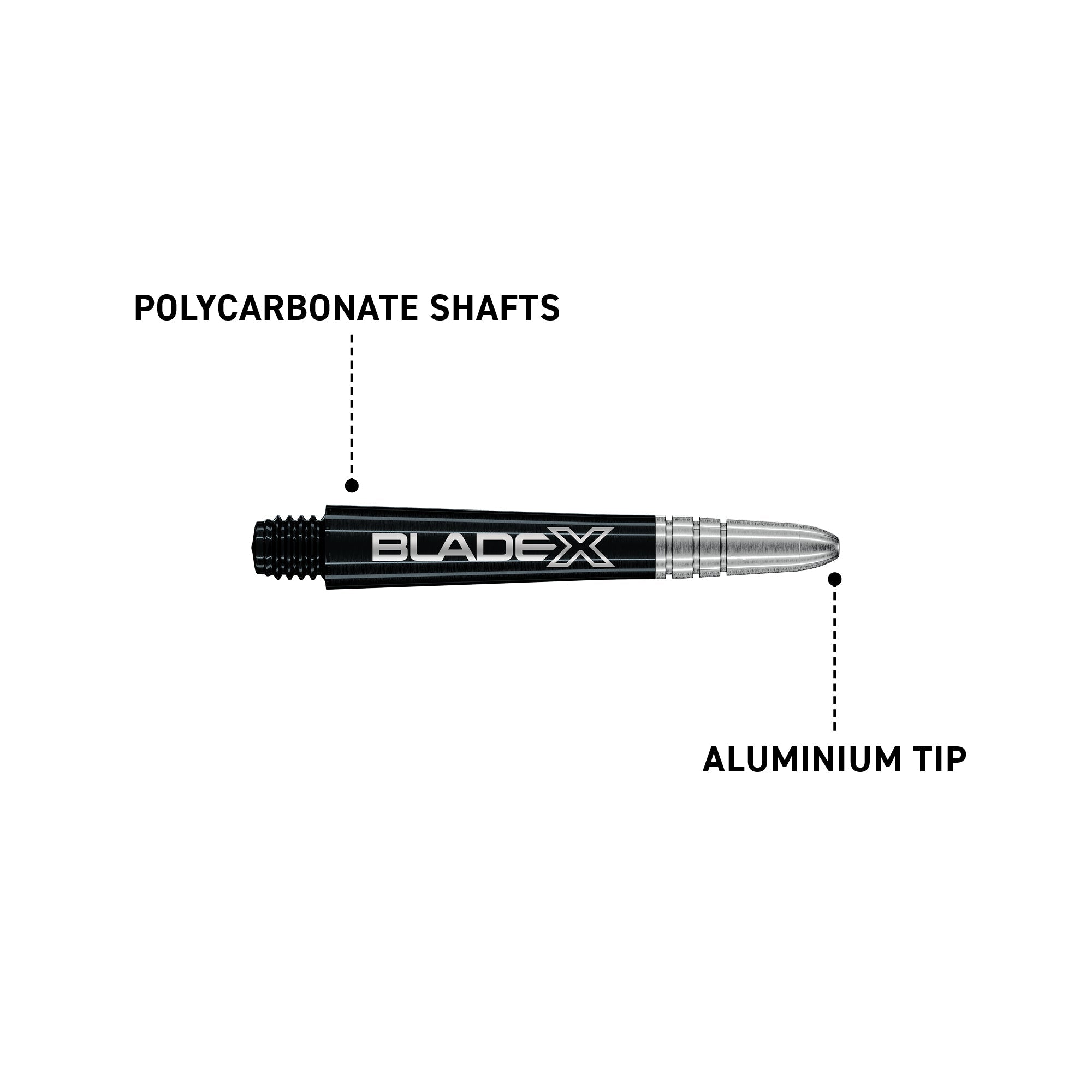 winmau-blade-x-vecta-intermediate-noir-et-argent-tiges-de-fl-chettes image 3