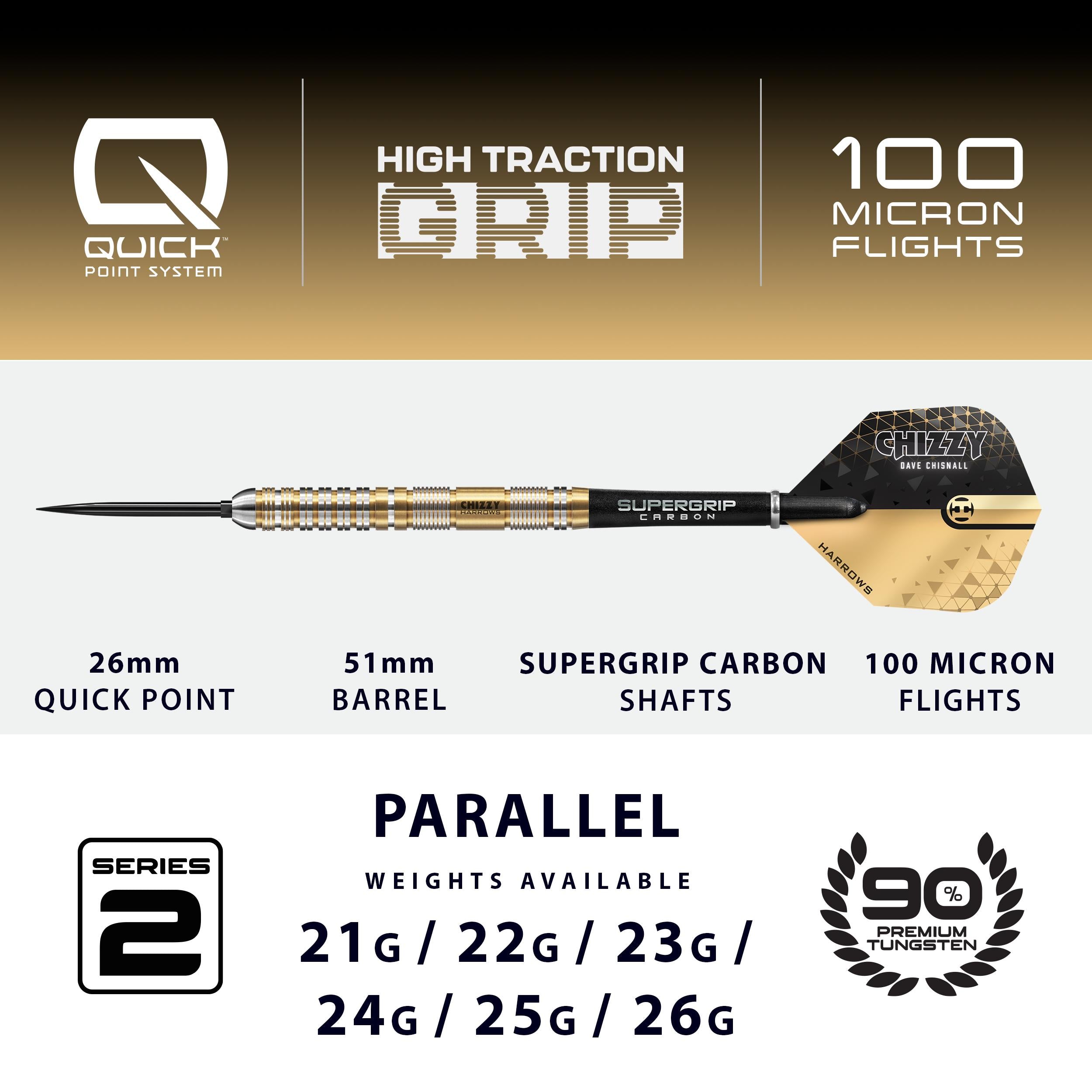 harrows-chizzy-90-series-2-quick-point-fl-chettes-pointe-acier-dave-chisnall image 4