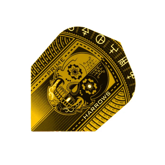 harrows-prime-gold-skull-ailettes-de-fl-chettes-lot-de-3 image 1