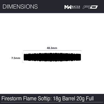 winmau-firestorm-flame-2-soft-tip-fl-chettes-pointe-souple image 7