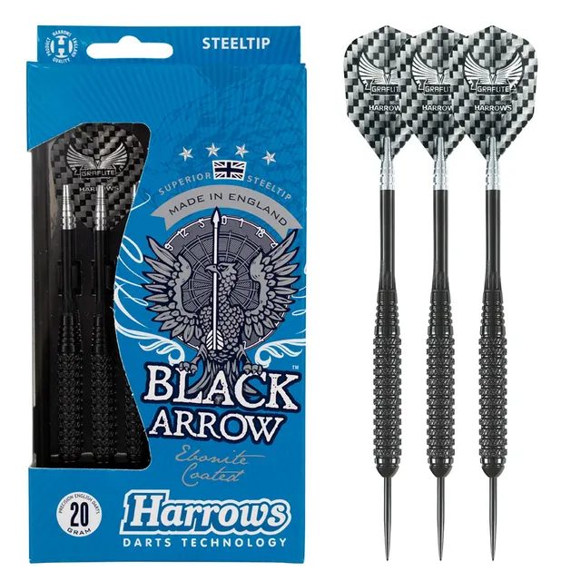 harrows-black-arrow-20g-fl-chettes-pointe-acier-laiton image 1