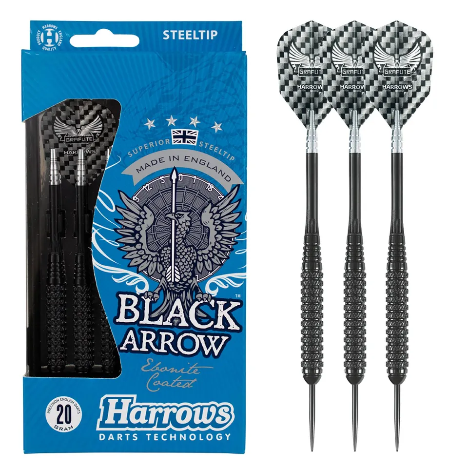 harrows-black-arrow-20g-fl-chettes-pointe-acier-laiton image 1
