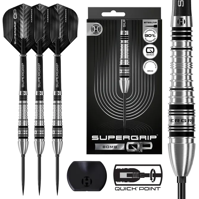 harrows-supergrip-qp-bomb-90-fl-chettes-pointe-acier-quick-point image 1