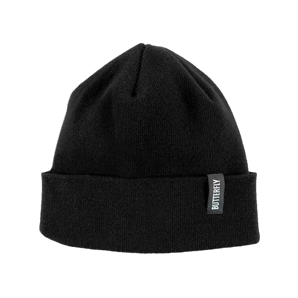 butterfly-beanie-bonnet-unisexe-noir image 1