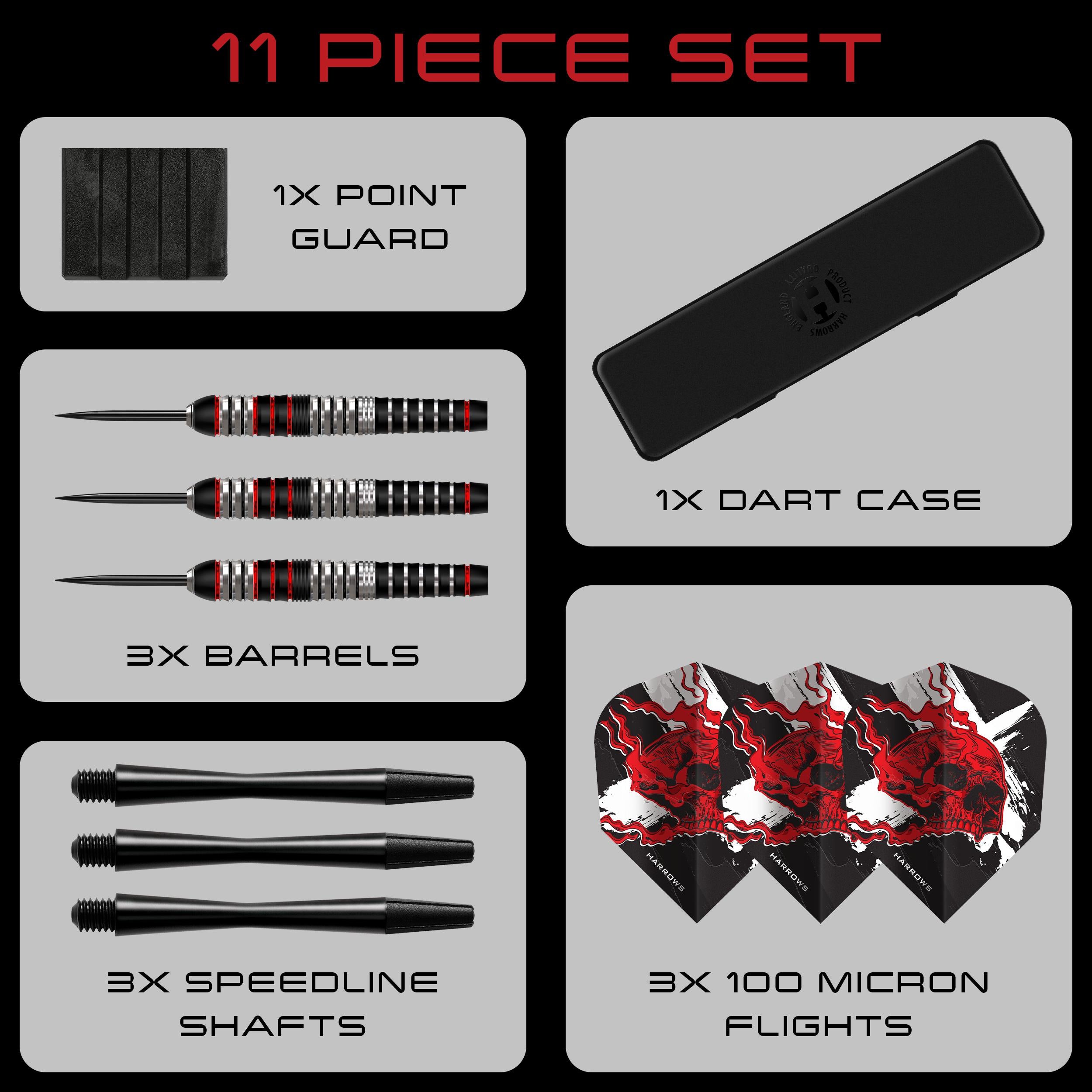 harrows-heavy-metal-ryan-searle-fl-chettes-pointe-acier-inox image 4