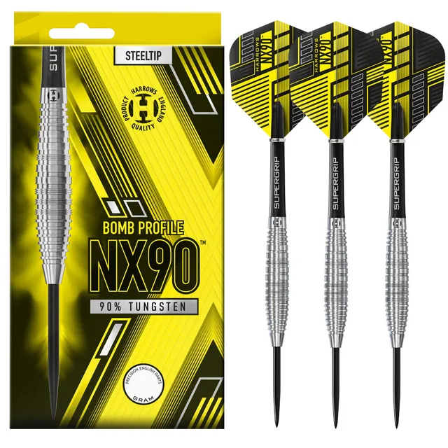 harrows-nx90-bomb-90-fl-chettes-pointe-acier-tungst-ne image 1