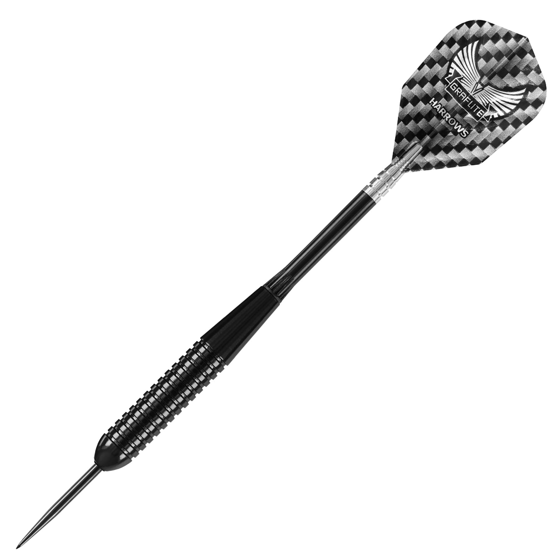 harrows-black-arrow-21gr-steel-tip-fl-chettes-pointe-acier image 4