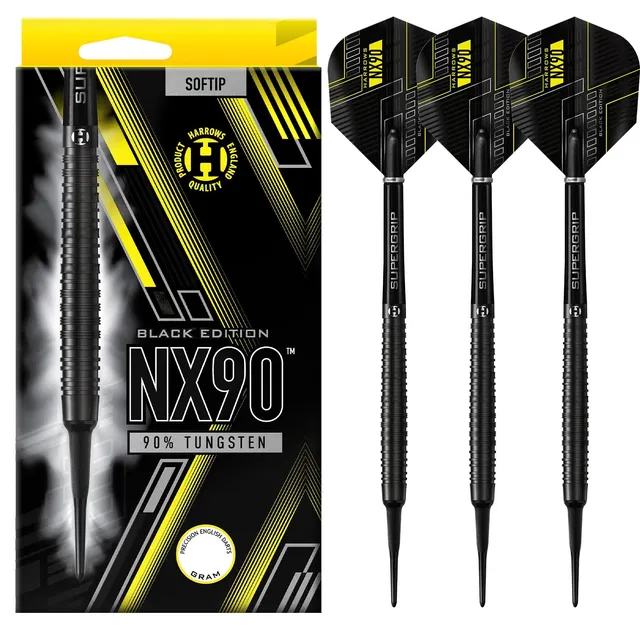 harrows-nx90-black-edition-90-tungst-ne-fl-chettes-soft-tip image 1