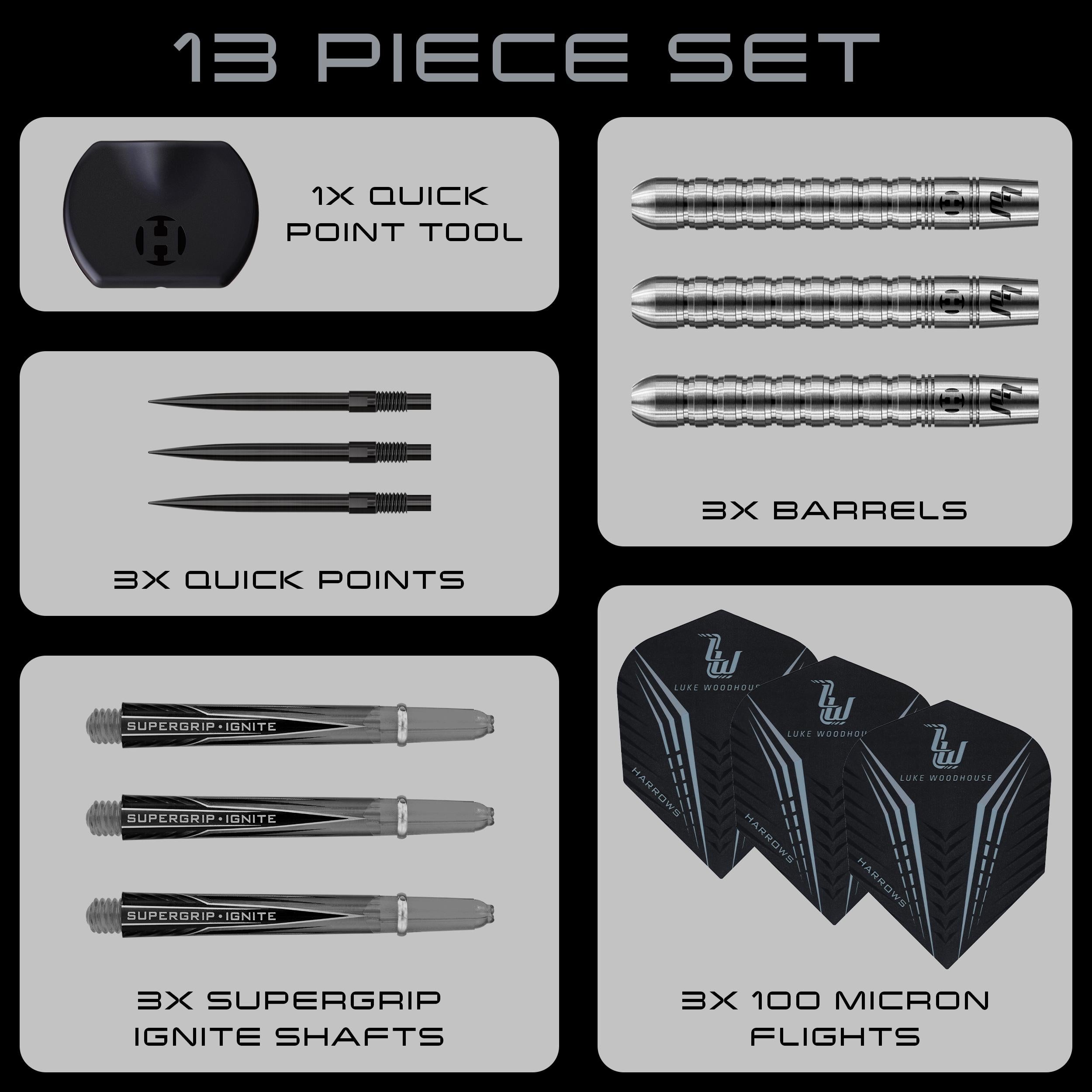harrows-luke-woodhouse-s-rie-1-fl-chettes-pointe-acier-quick-point image 7