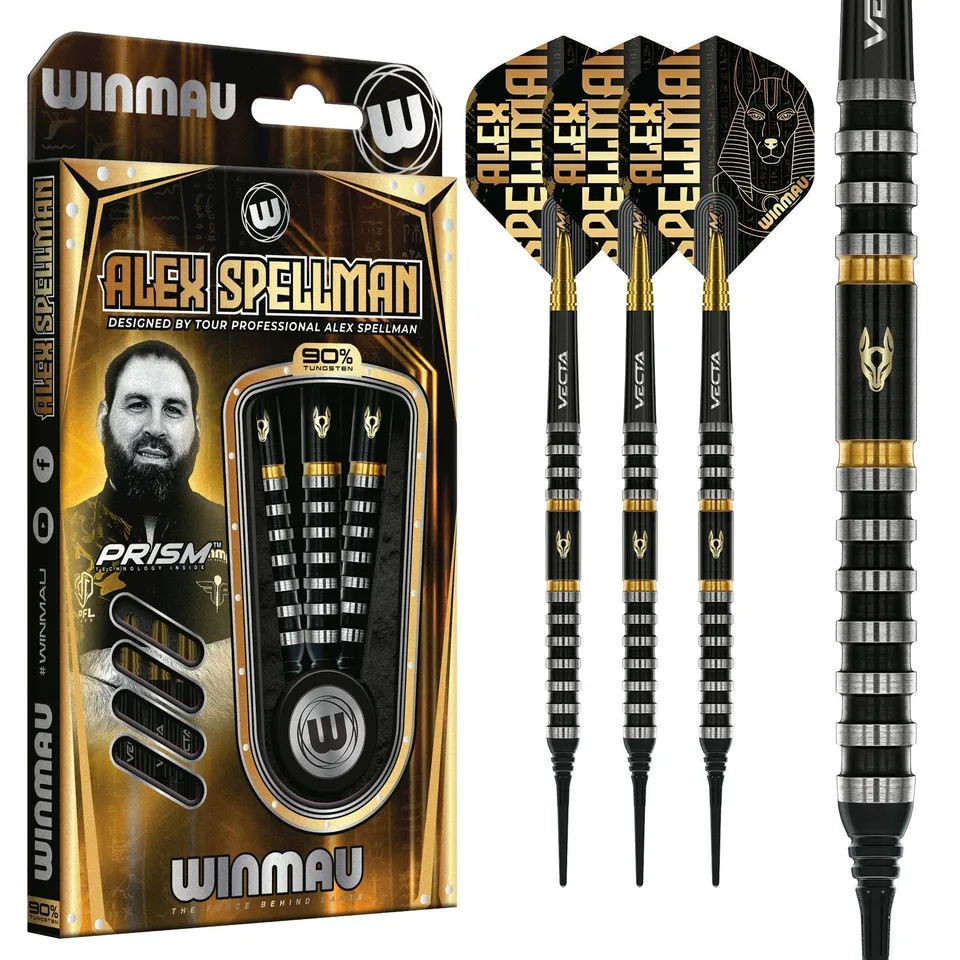winmau-alex-spellman-signature-series-1-fl-chettes-soft-tip-90-tungst-ne image 1
