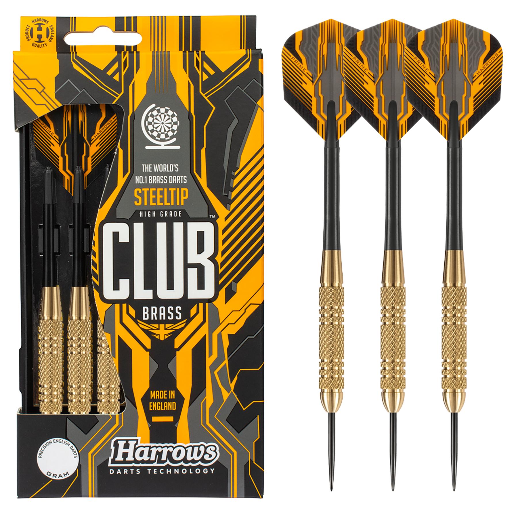 harrows-club-brass-18g-steel-tip-fl-chettes-pointe-acier-laiton image 1