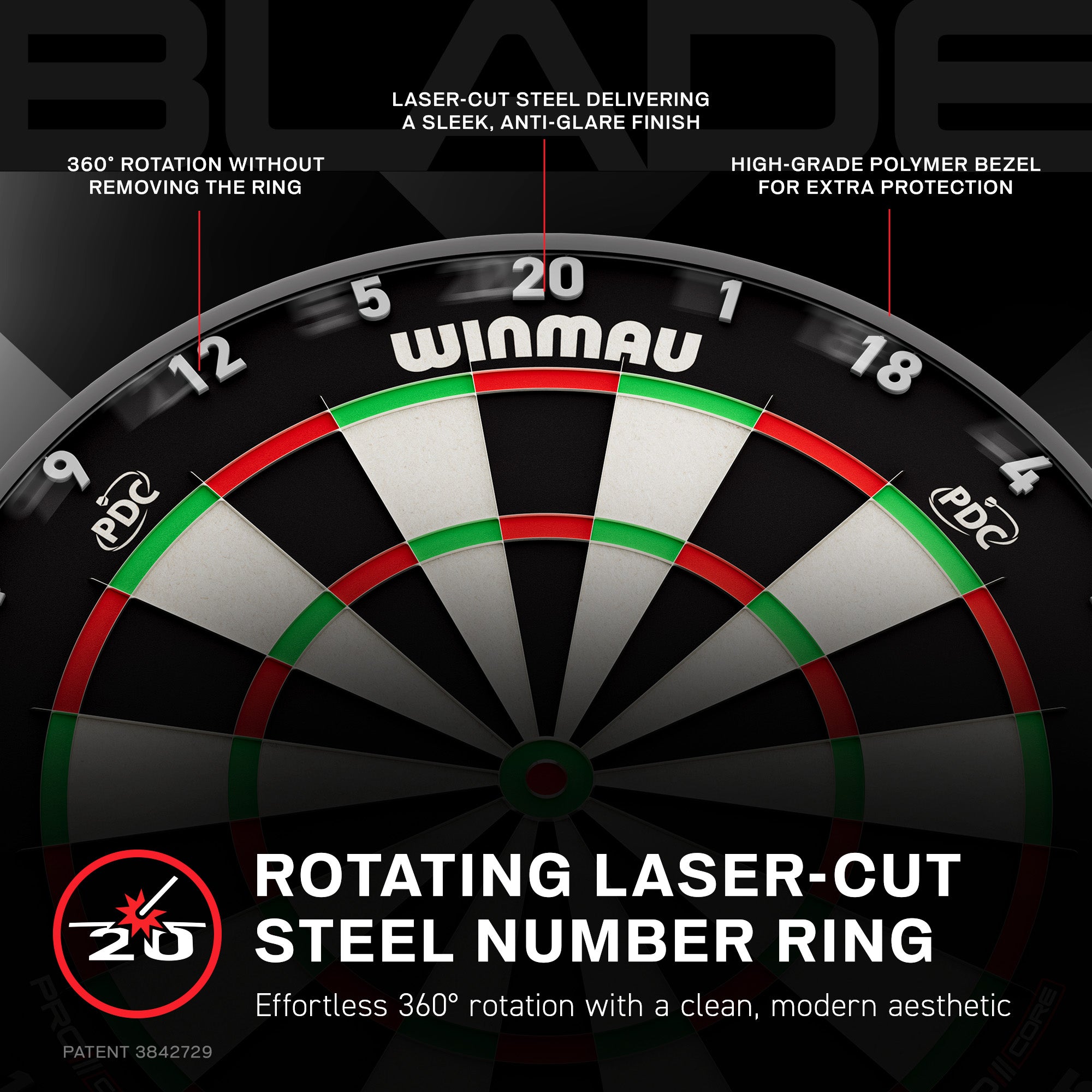 winmau-blade-x-cible-de-fl-chettes-officielle-pdc-en-sisal image 8